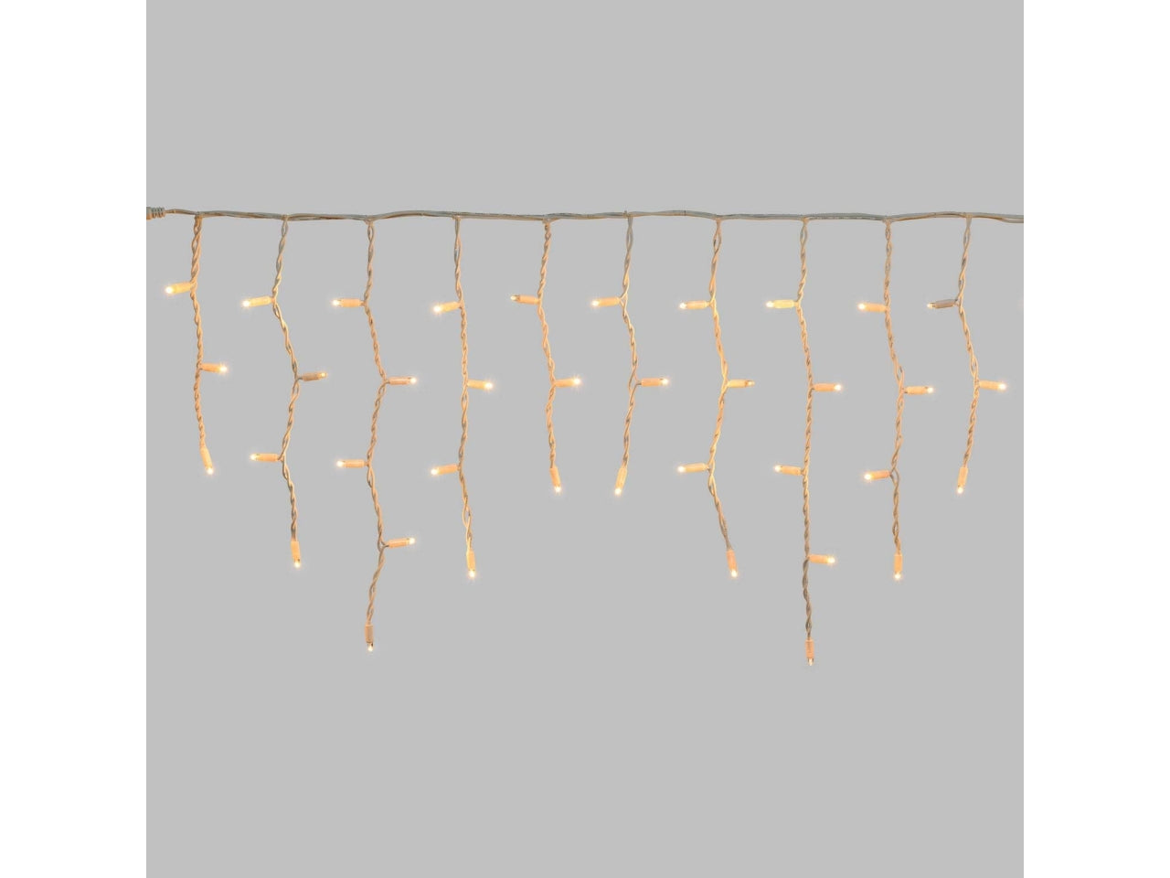 Tenda luci 114 maxi led 3x0,5mt bianco caldo con giochi di luce bianco caldo automatico flash led diamond, cavo bianco prolungabile per uso esterno IP67