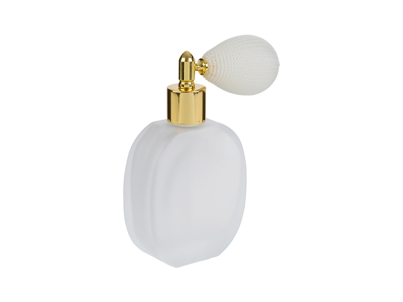 Portaprofumo spray in vetro satinato 50ml 11,5cm bianco