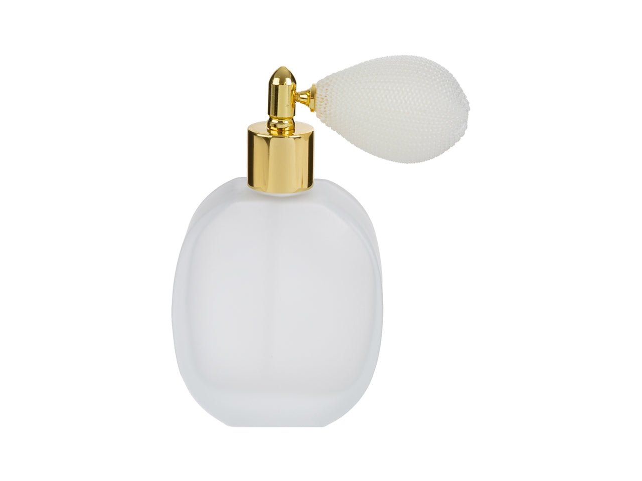 Portaprofumo spray in vetro satinato 50ml 11,5cm bianco