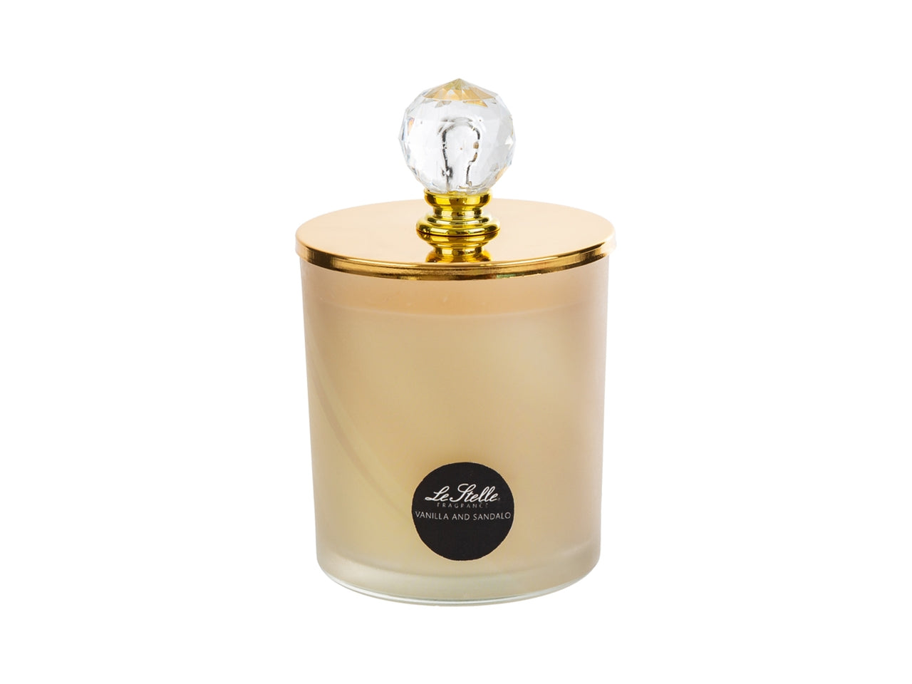 Candela profumata in barattolo di vetro con coperchio 8xh.12cm rosa, fragranza vanilla and sandalo