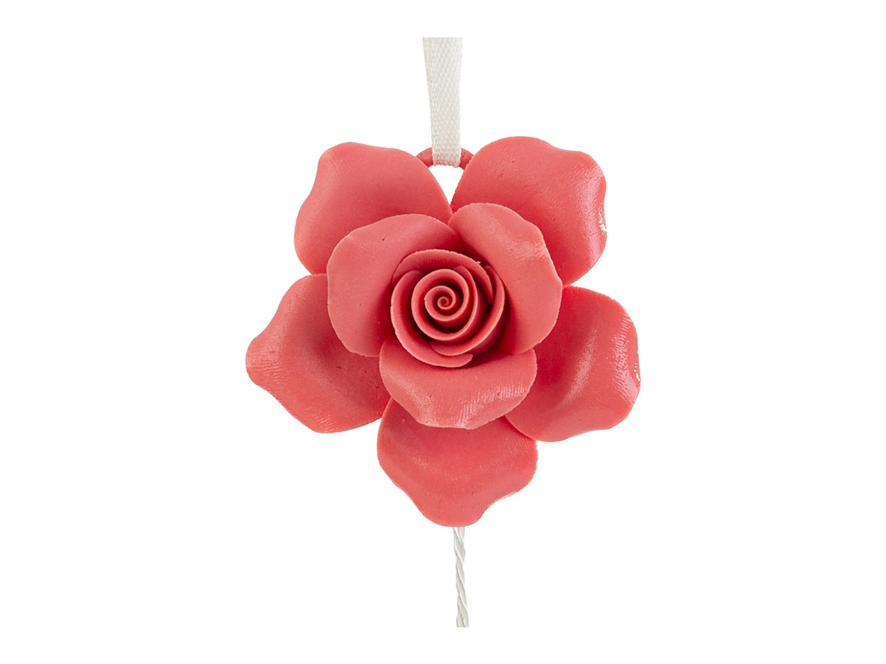 Appendino rosa con calamita 7x7cm corallo