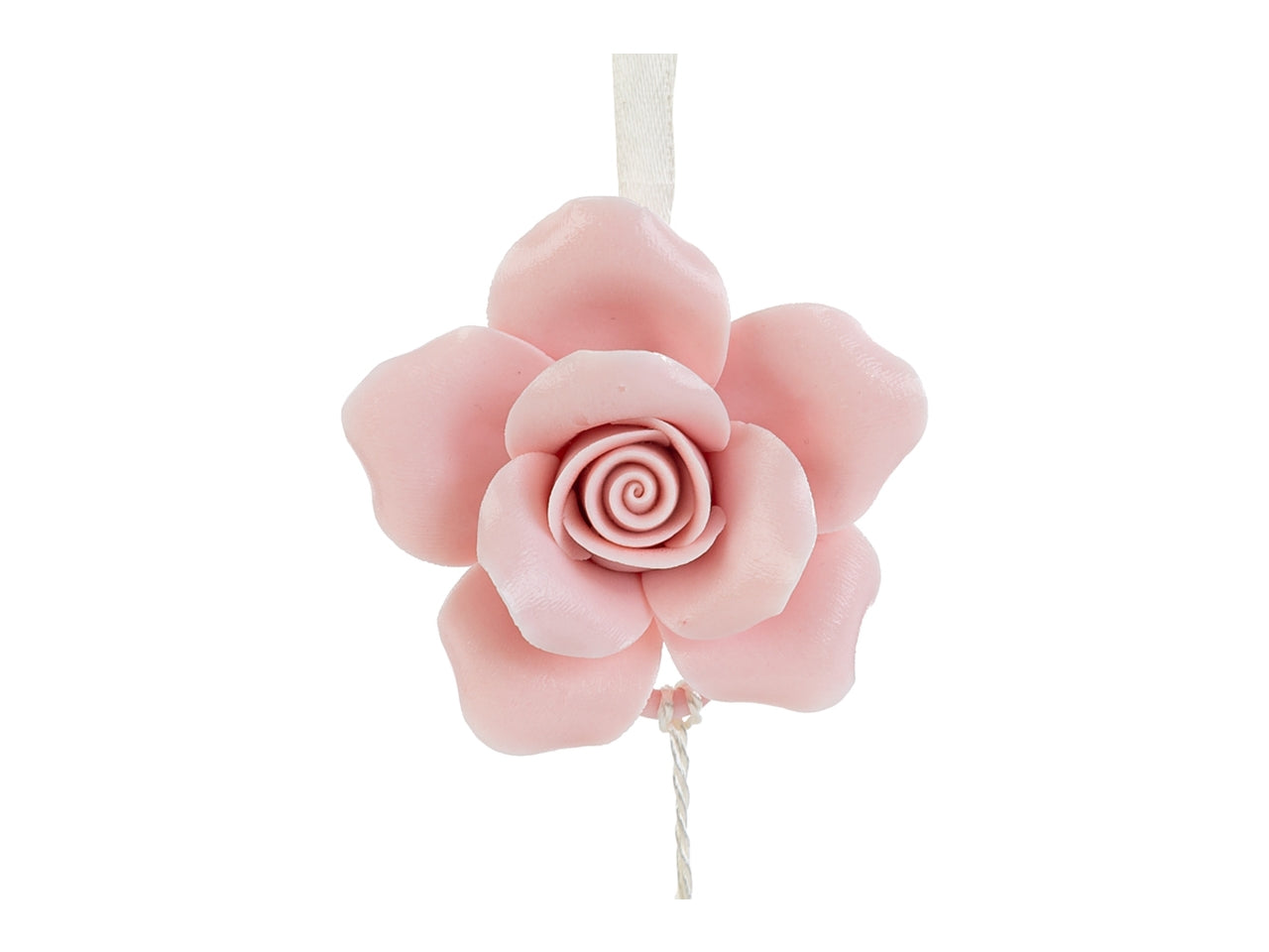 Appendino rosa con calamita 7x7cm rossa