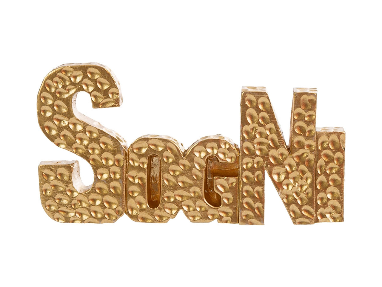 Calamita scritte in resina 8x4cm oro, 3 modelli assortiti