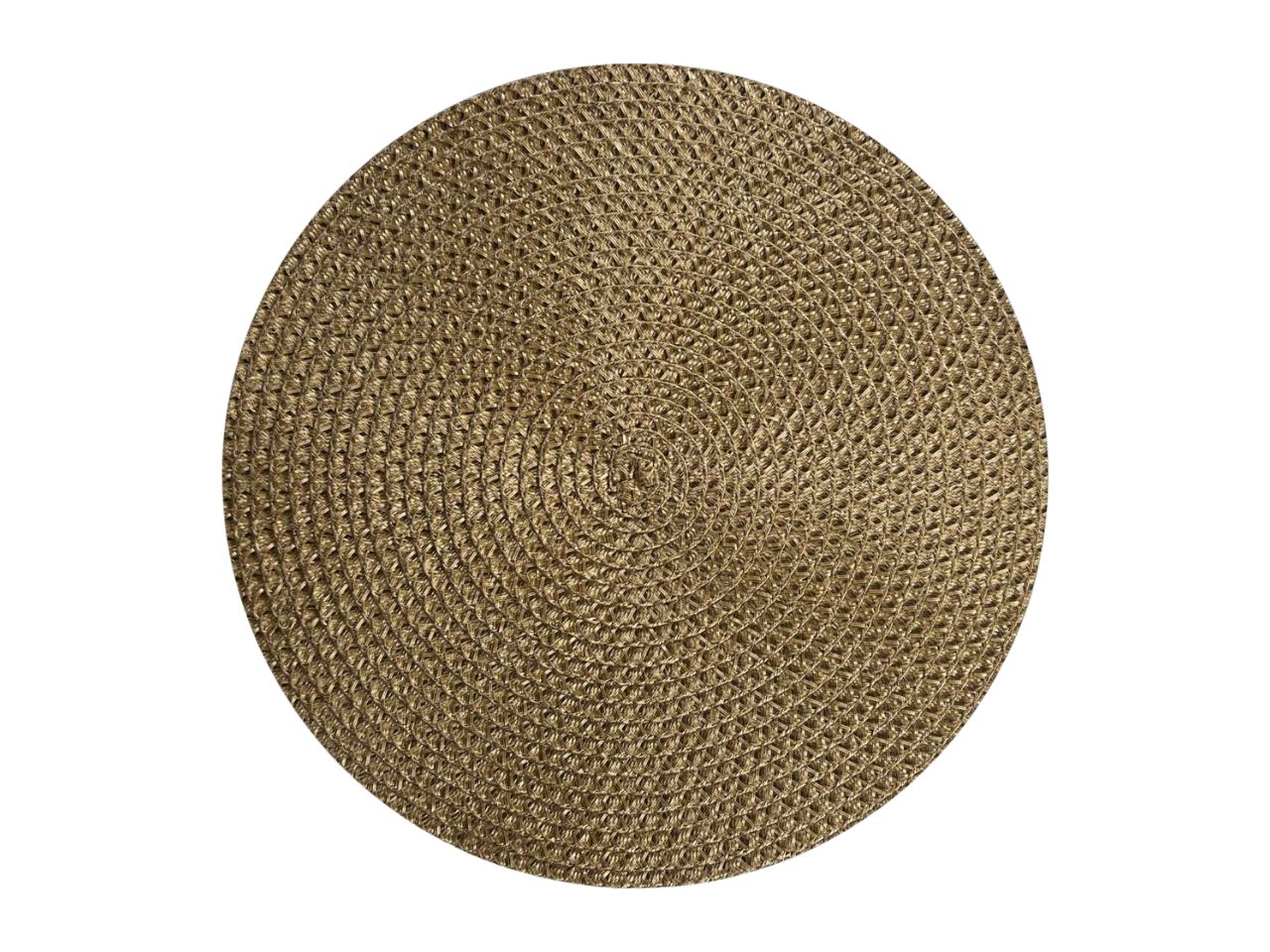 Tovaglietta tonda di colore sabbia 38cm