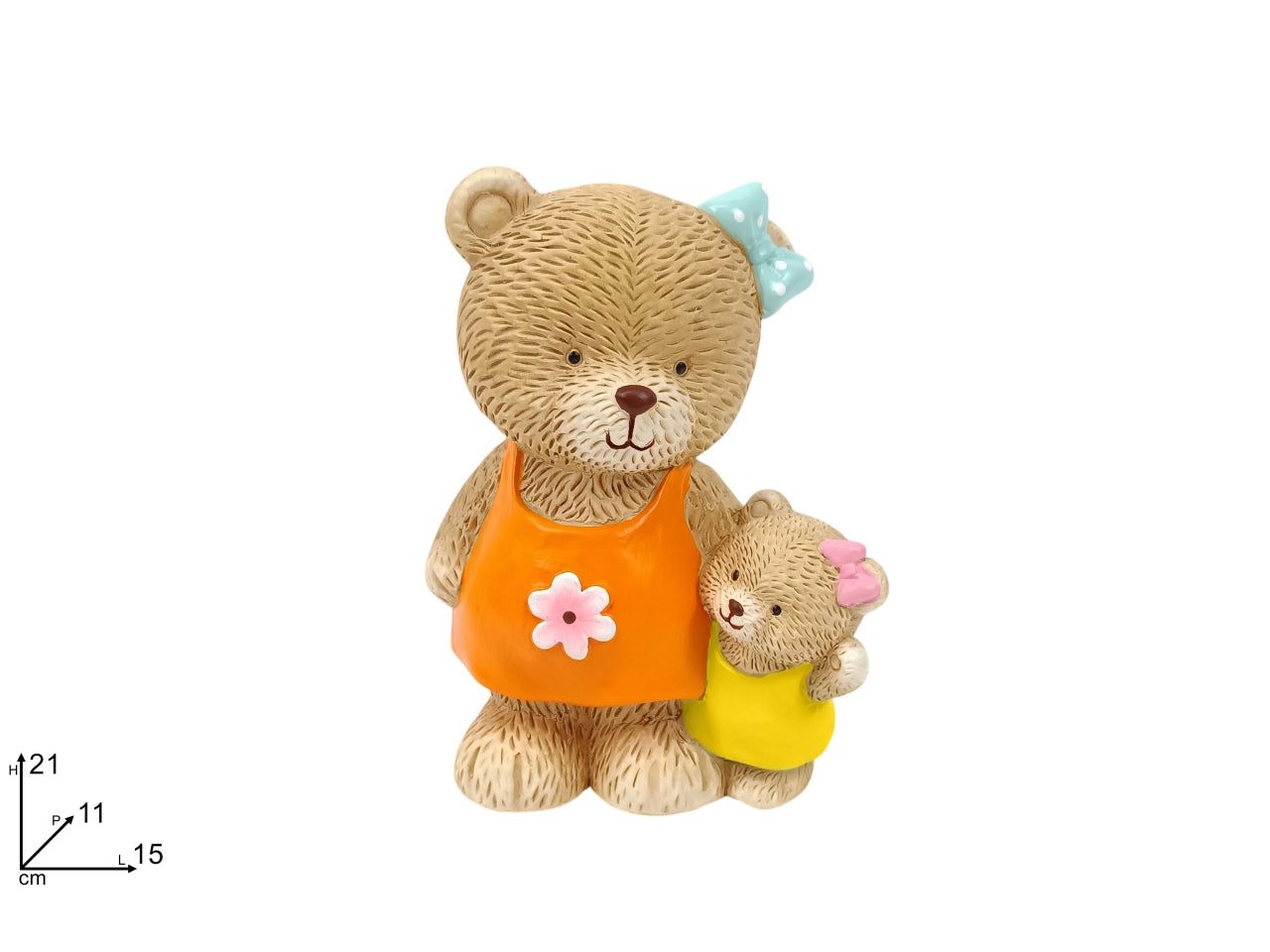 Famiglia orsetti 21cm