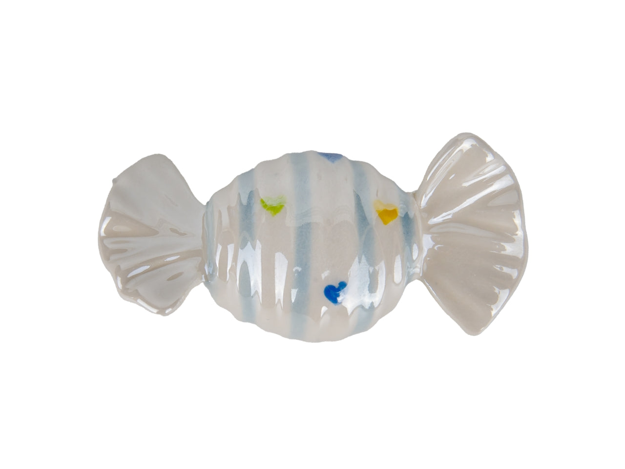 Candy caramella baby con magnete porcellana 6,5cm celeste