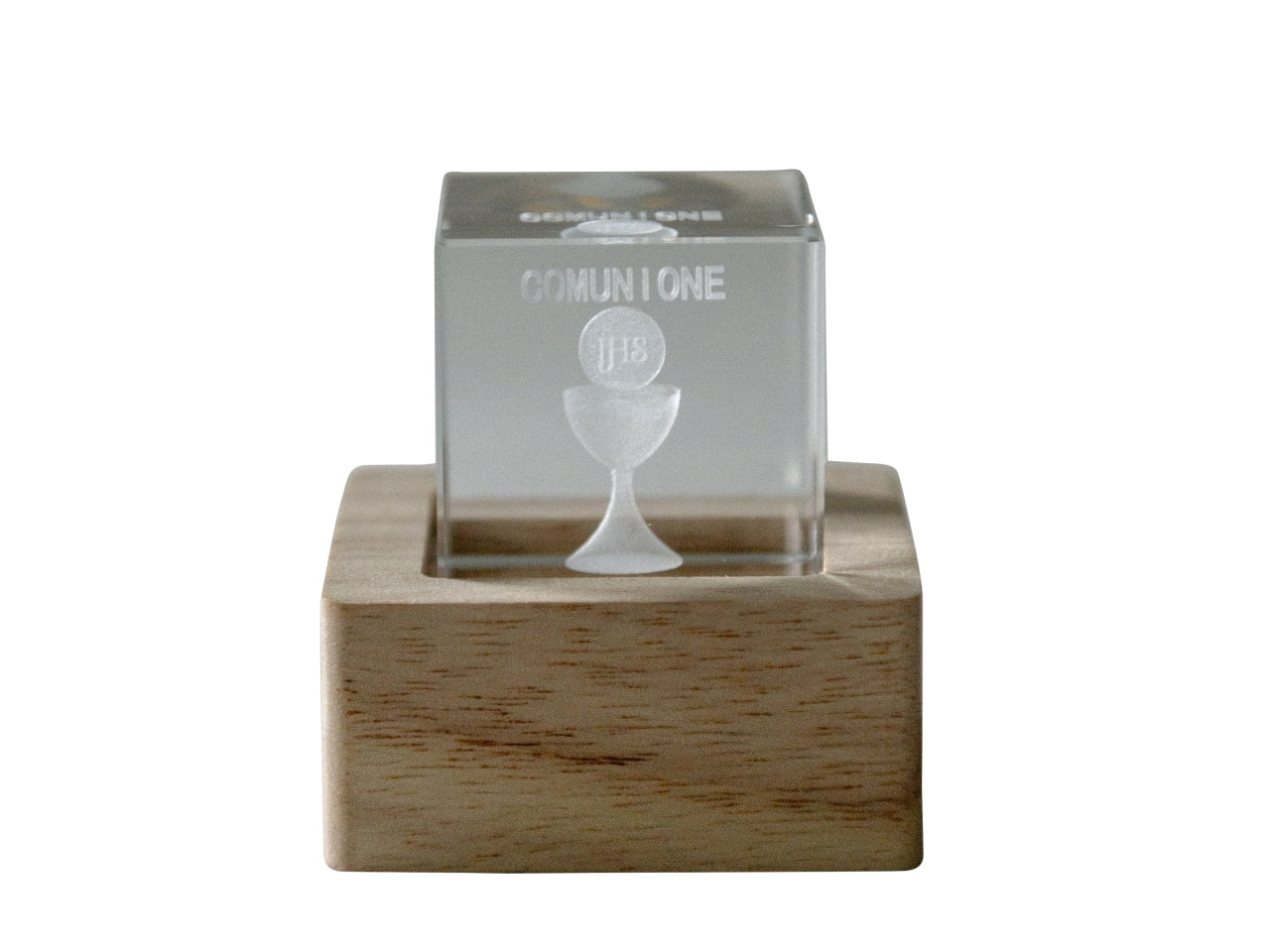 Lampo cubo crystal luminoso 6x6cm comunione