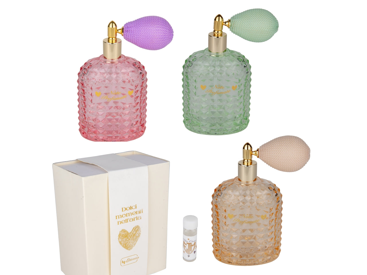 Moment diffusore ambiente spray in vetro 12cm 3 assortimenti