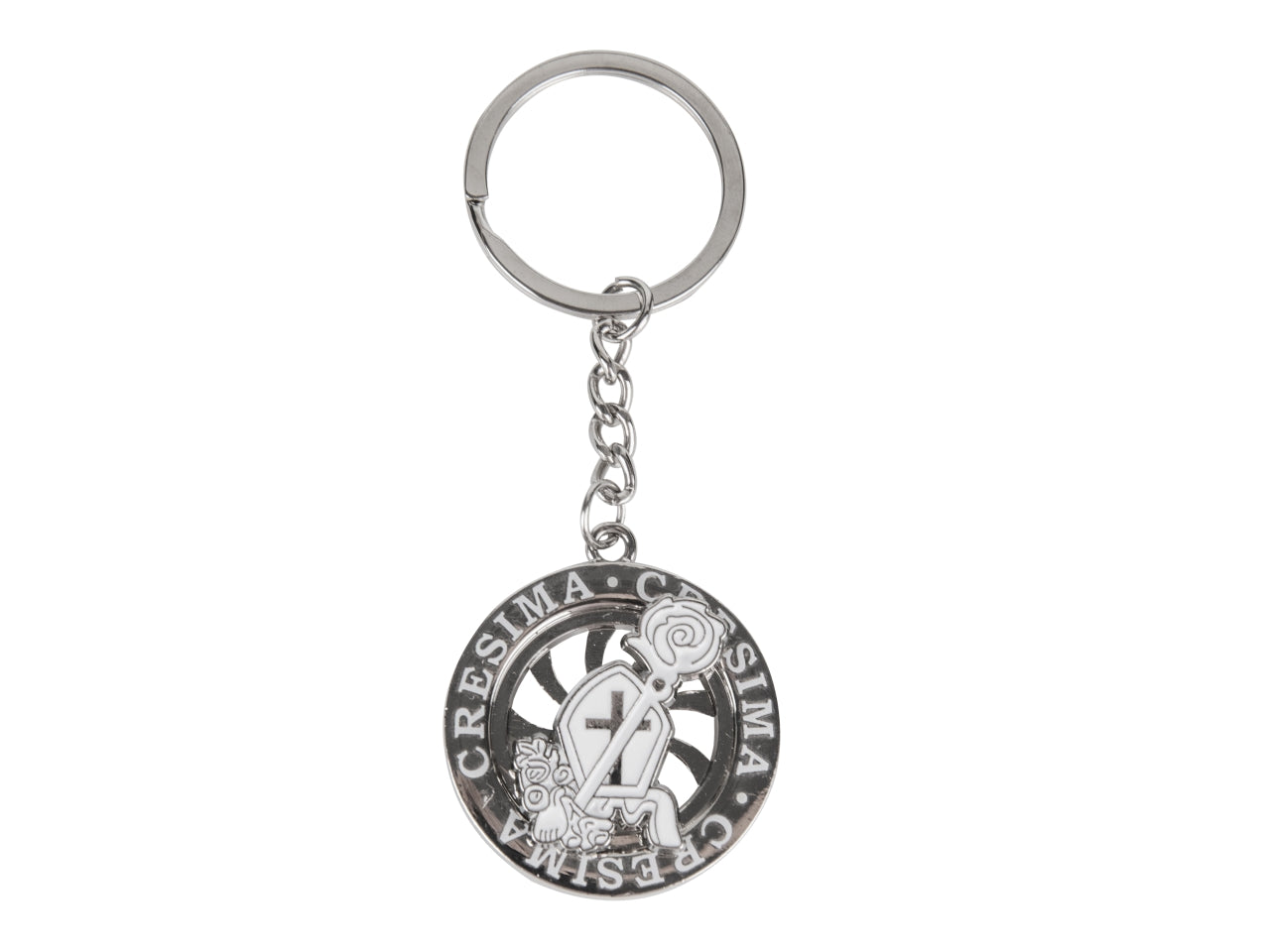 Zama portachiavi cresima diametro 4cm