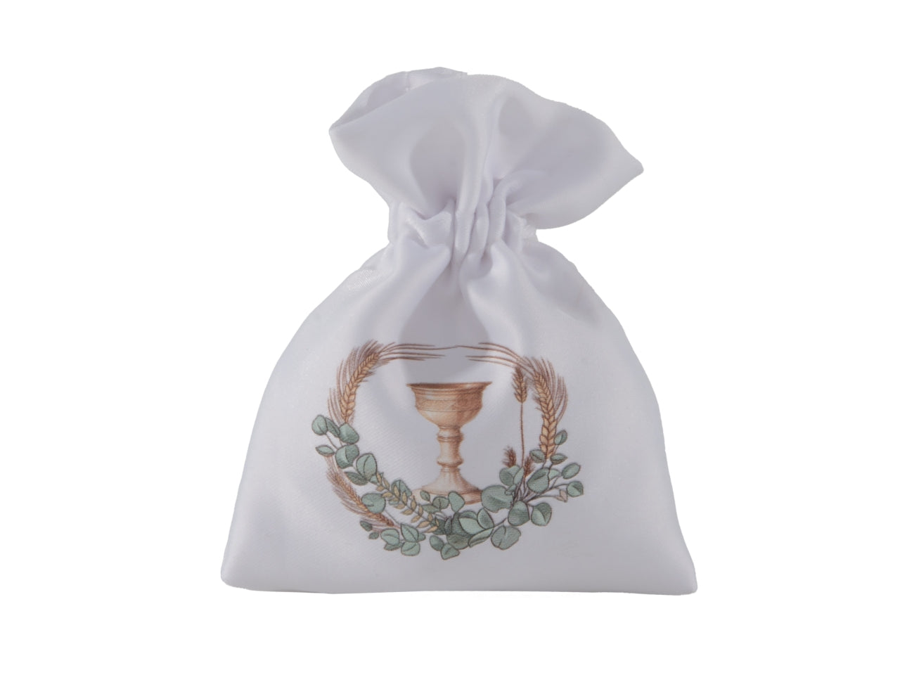 Salmo sacchetto portaconfetti stampato 8x10cm per comunione