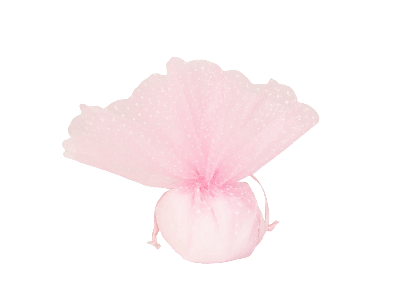 Spuma sacchetto pois 2 veli diametro 25cm rosa