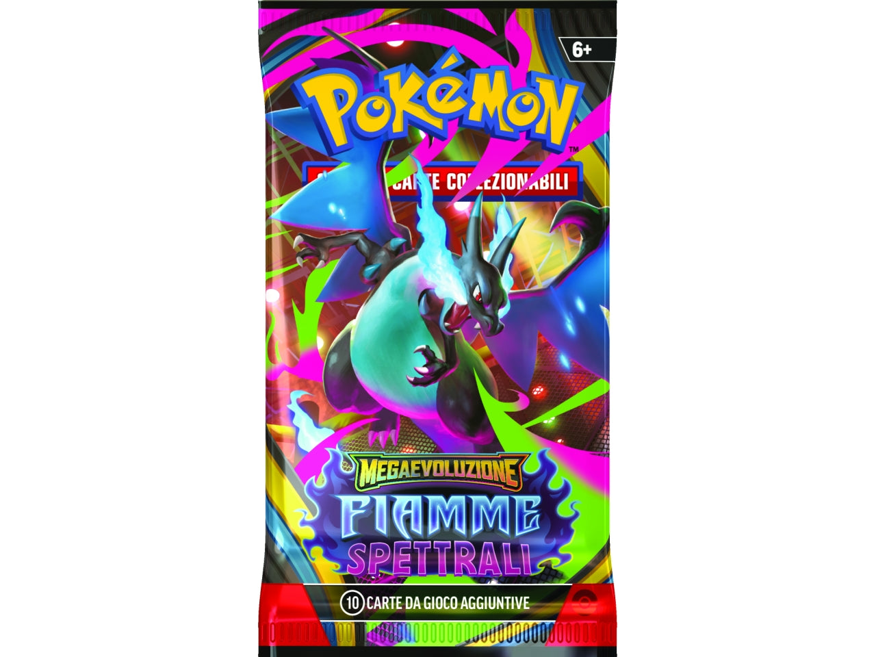 Carte Pokemon mega evoluzioni - Fiamme Spettrali - la busta contiene 10 carte