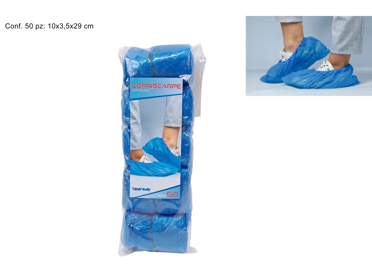 Copriscarpe monouso confezione da 50 pezzi