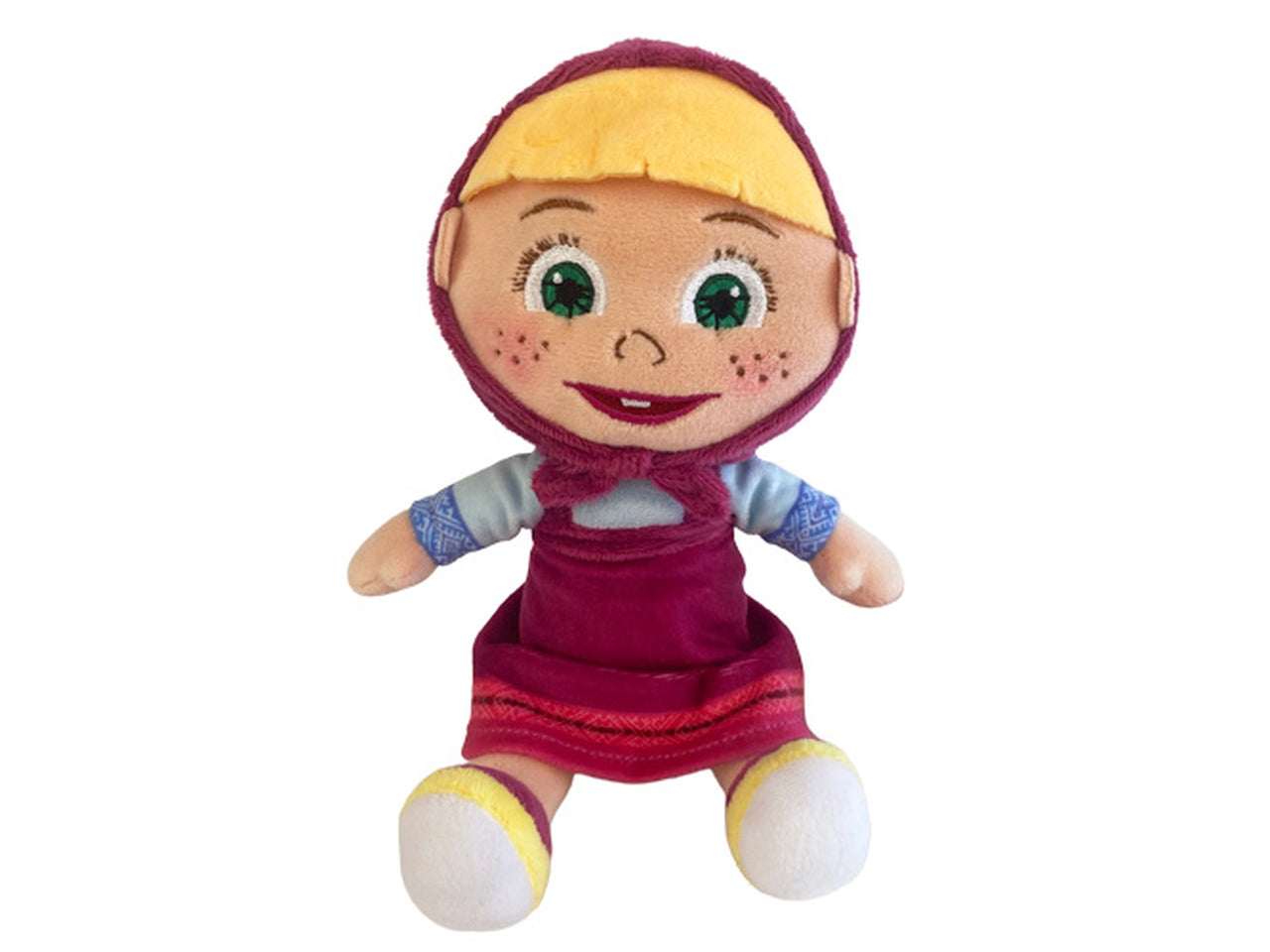 Masha e orso masha peluche seduto 18cm