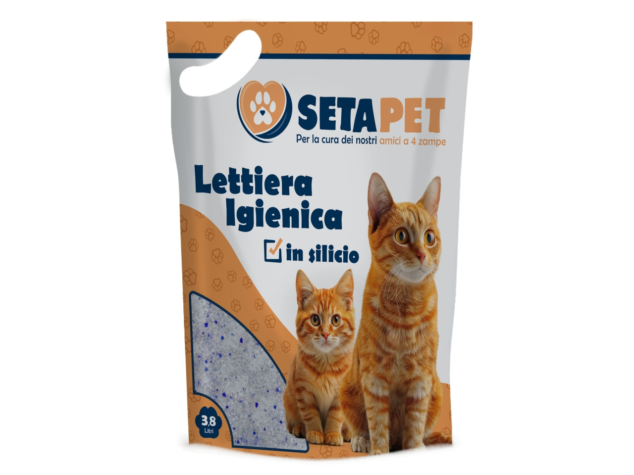 Lettiera setapet in silicio 3,8lt