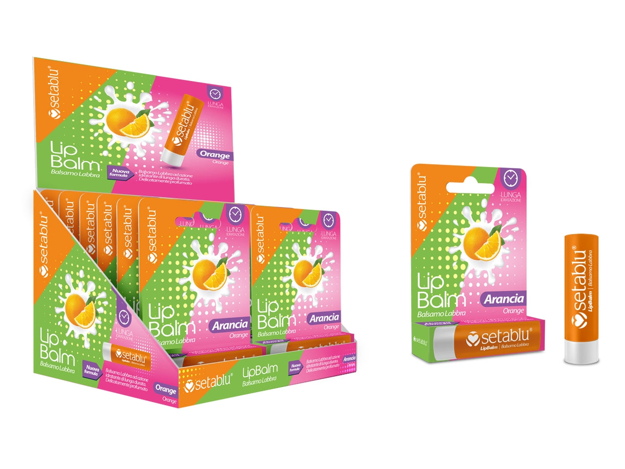 Balsamo labbra 2,2gr, gusto arancia