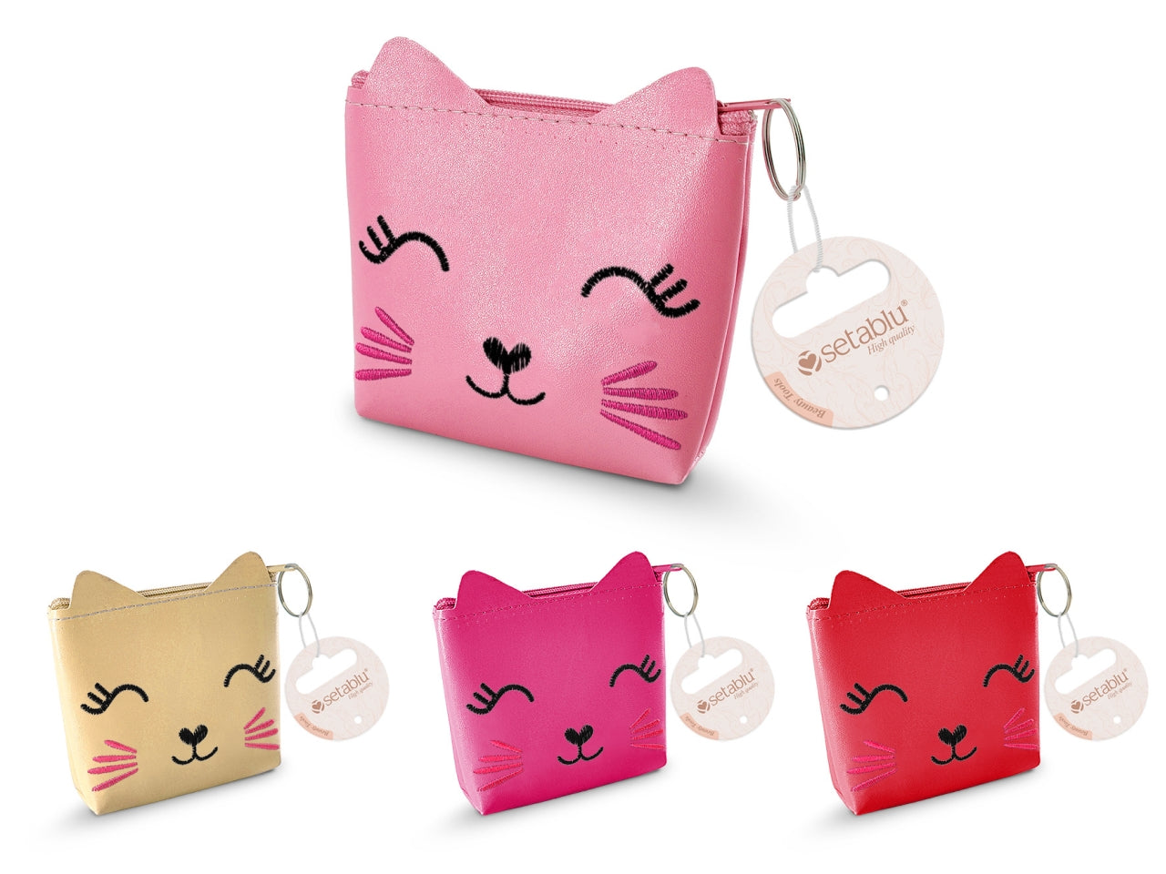 Portamonete gatto in colori assortiti