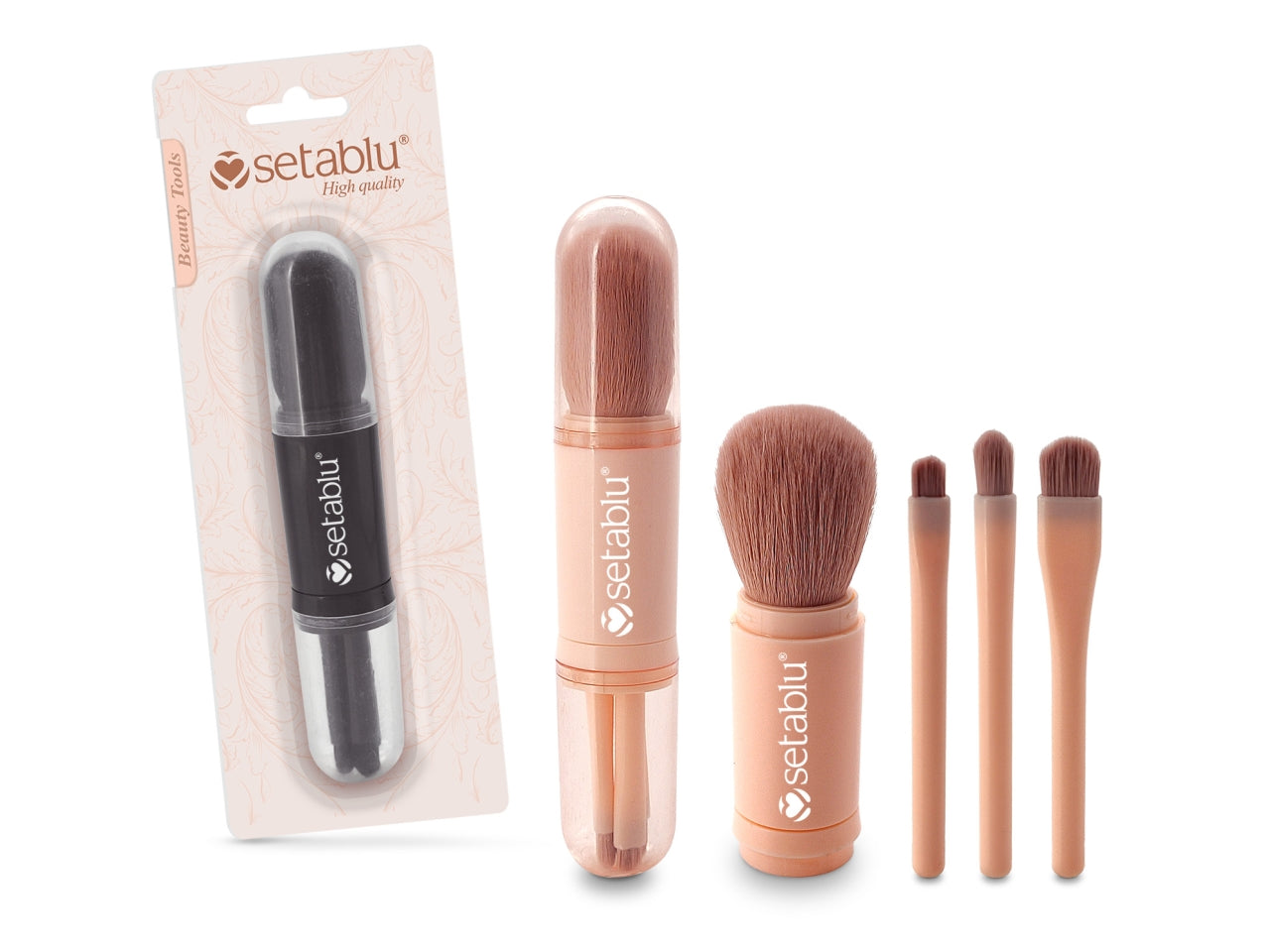 Pennello make up 4 in 1 con cappuccio