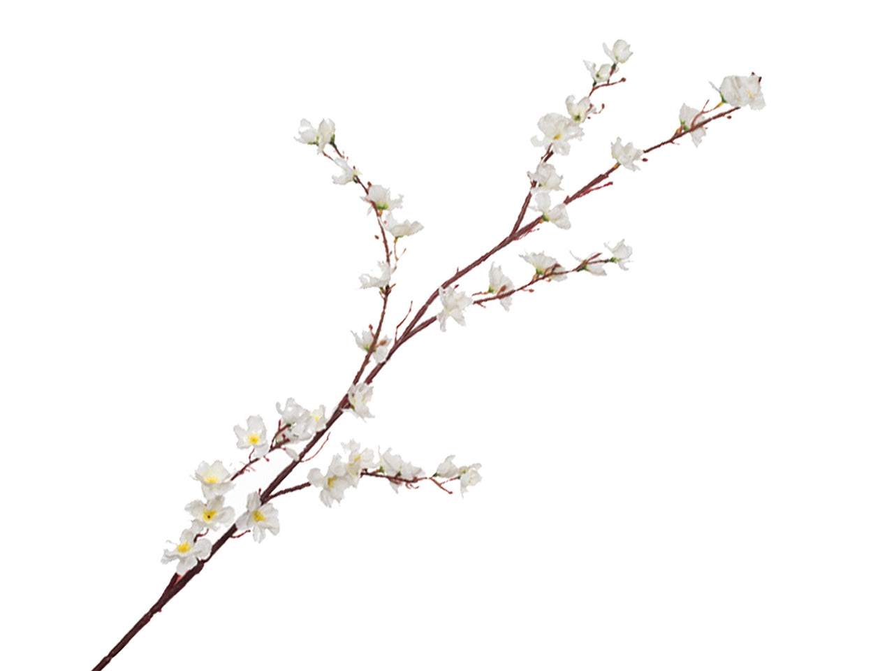 Fiore di pesco 100cm bianco