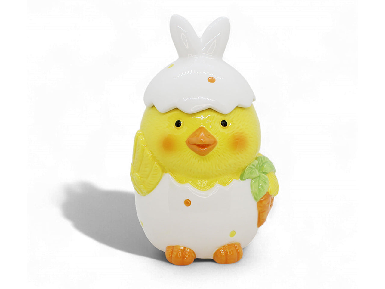 Pulcino in ceramica apribile 14x14x22cm