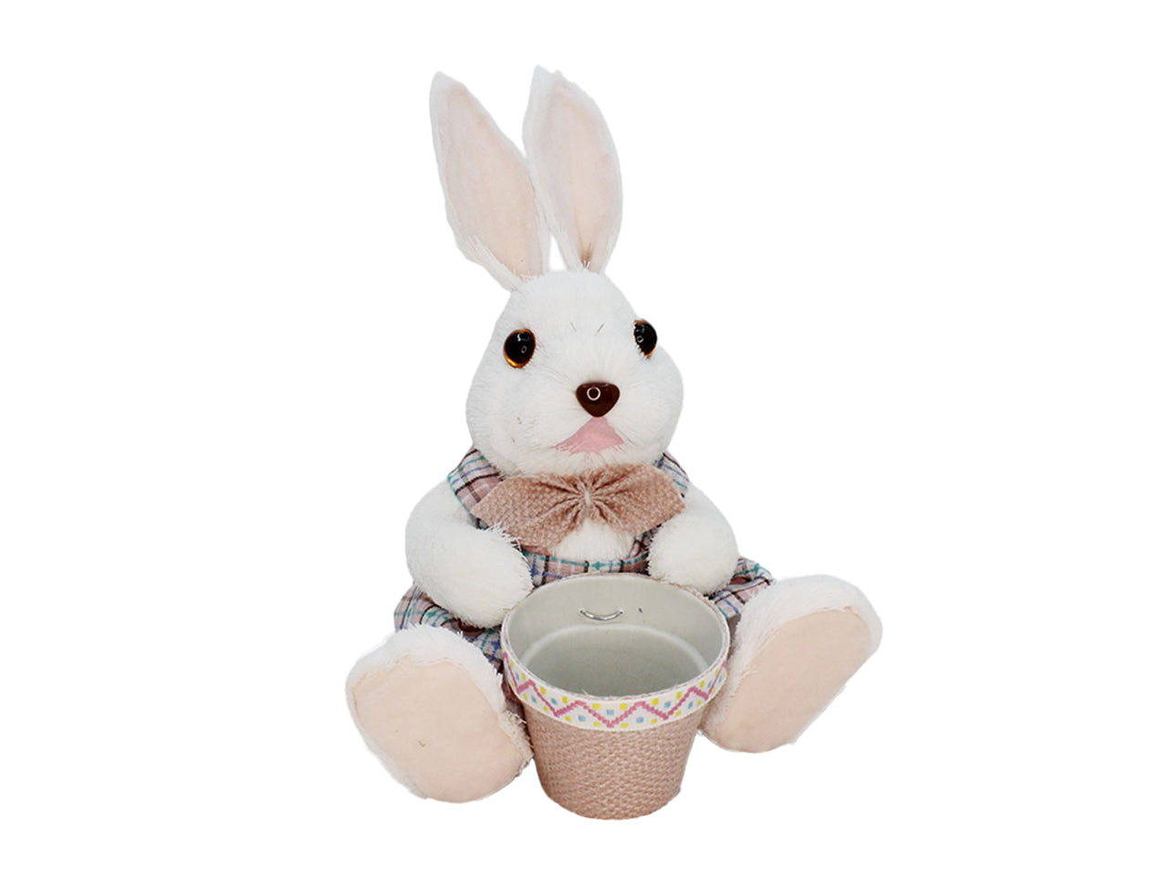 Coniglio con vasetto 18x17xh.22cm