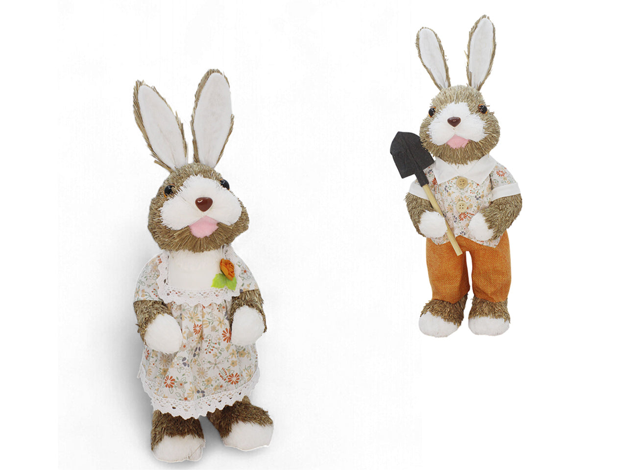 Coniglio polistirolo boy/girl 12x13xh.32cm assortiti