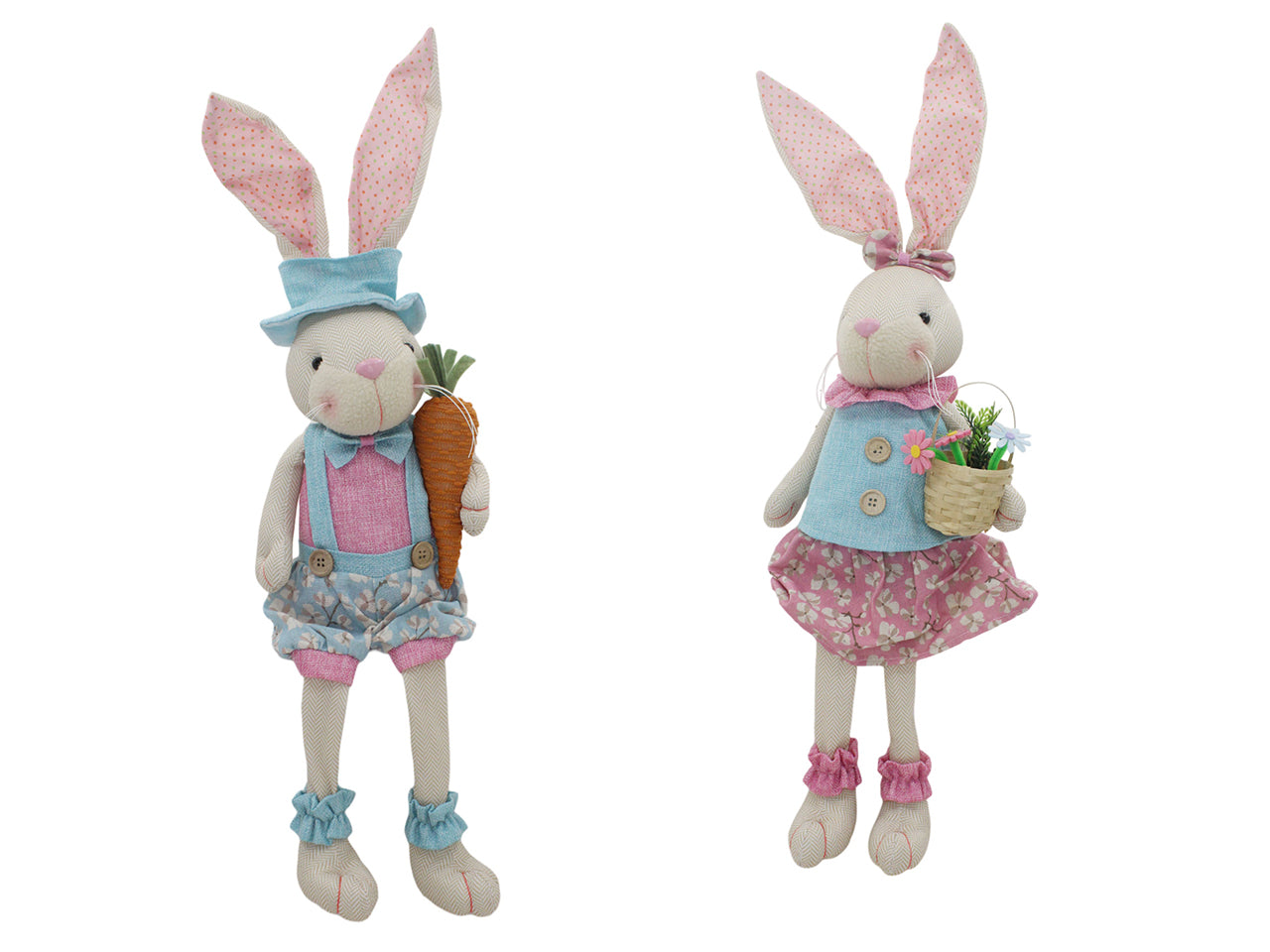 Coniglio in tessuto boy/girl 70cm assortiti