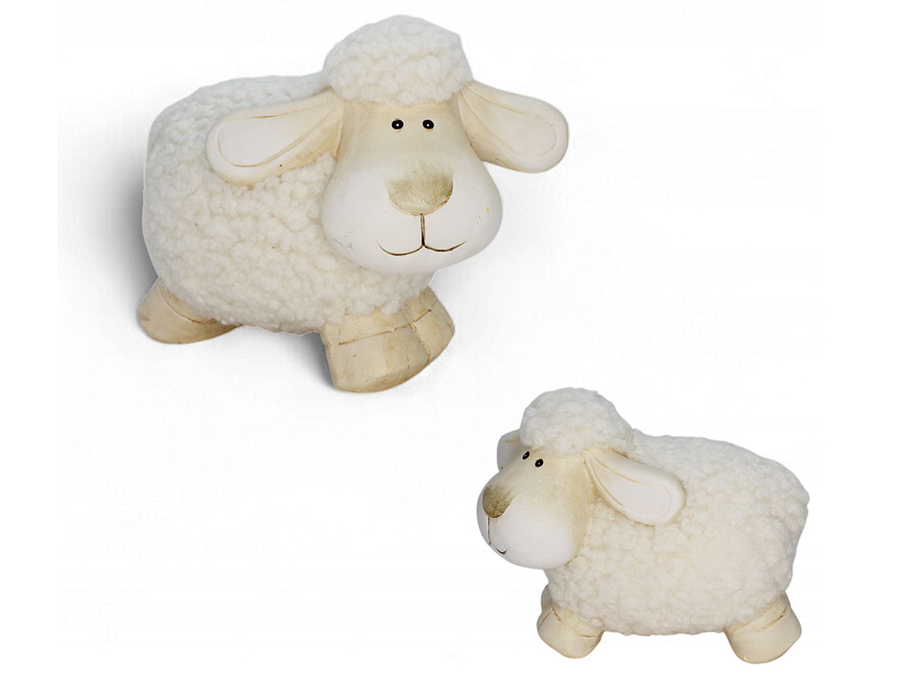 Pecorella in ceramica 22x12x18cm assortiti