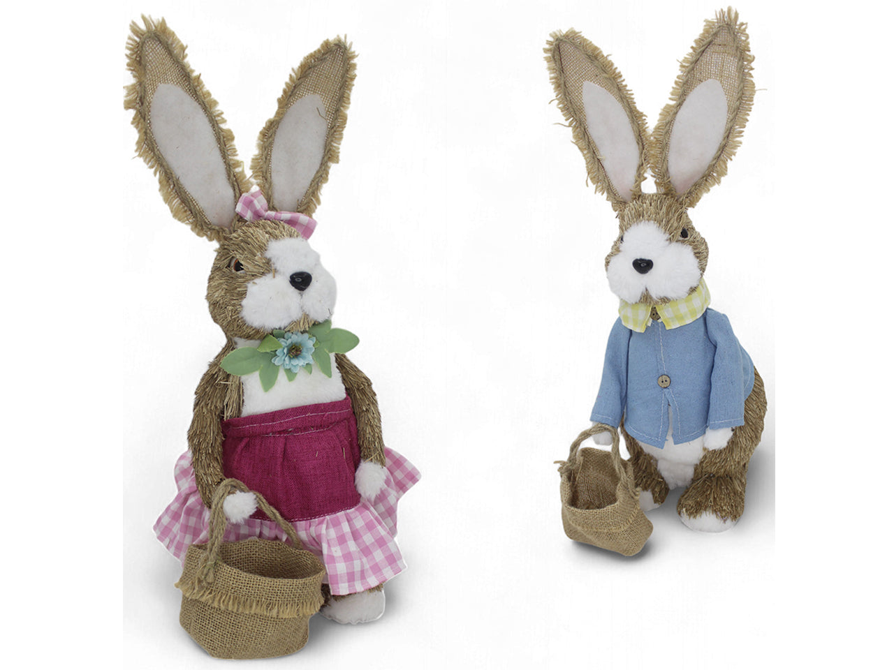 Coniglio decorativo boy/girl 45cm assortiti