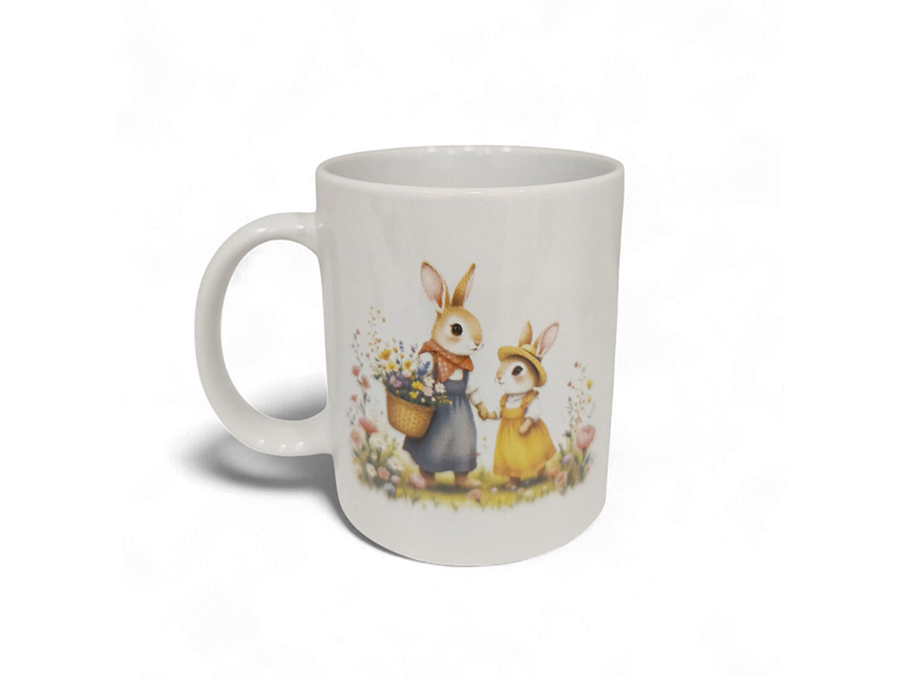 Tazza ceramica 325ml con conigli assortiti