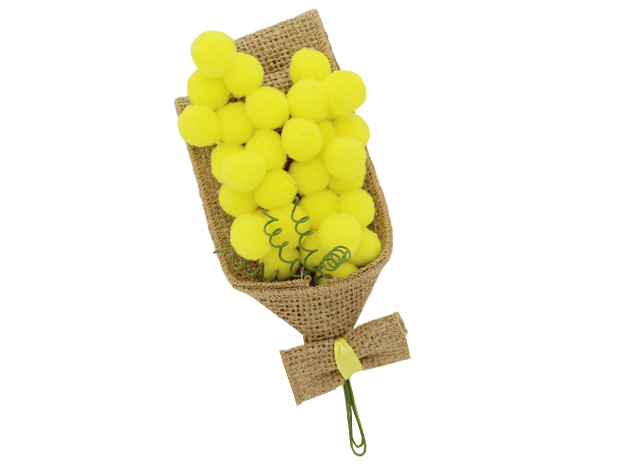 Mimosa rametto 16cm con juta