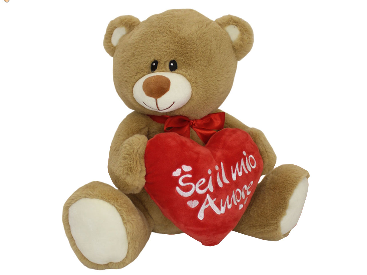 Orso in peluche 55cm con cuore