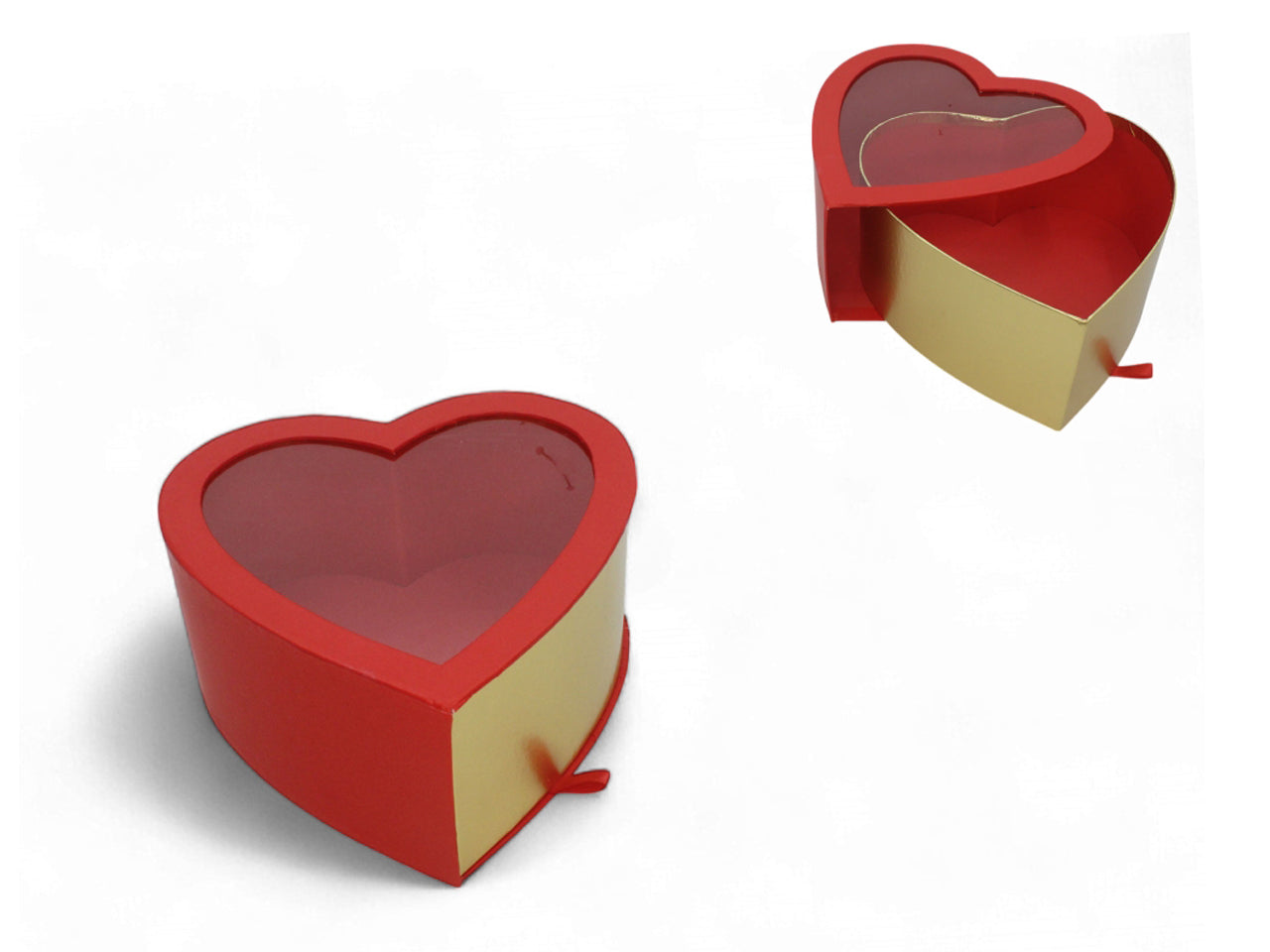 Scatola cuore 24x23x11cm rosso