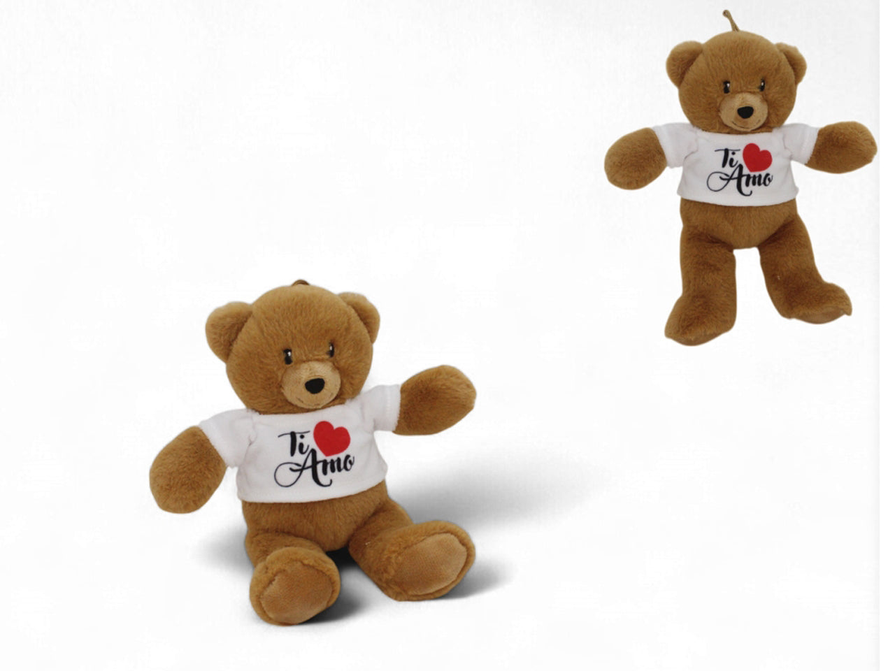 Orso in peluche 16cm con maglietta ti amo