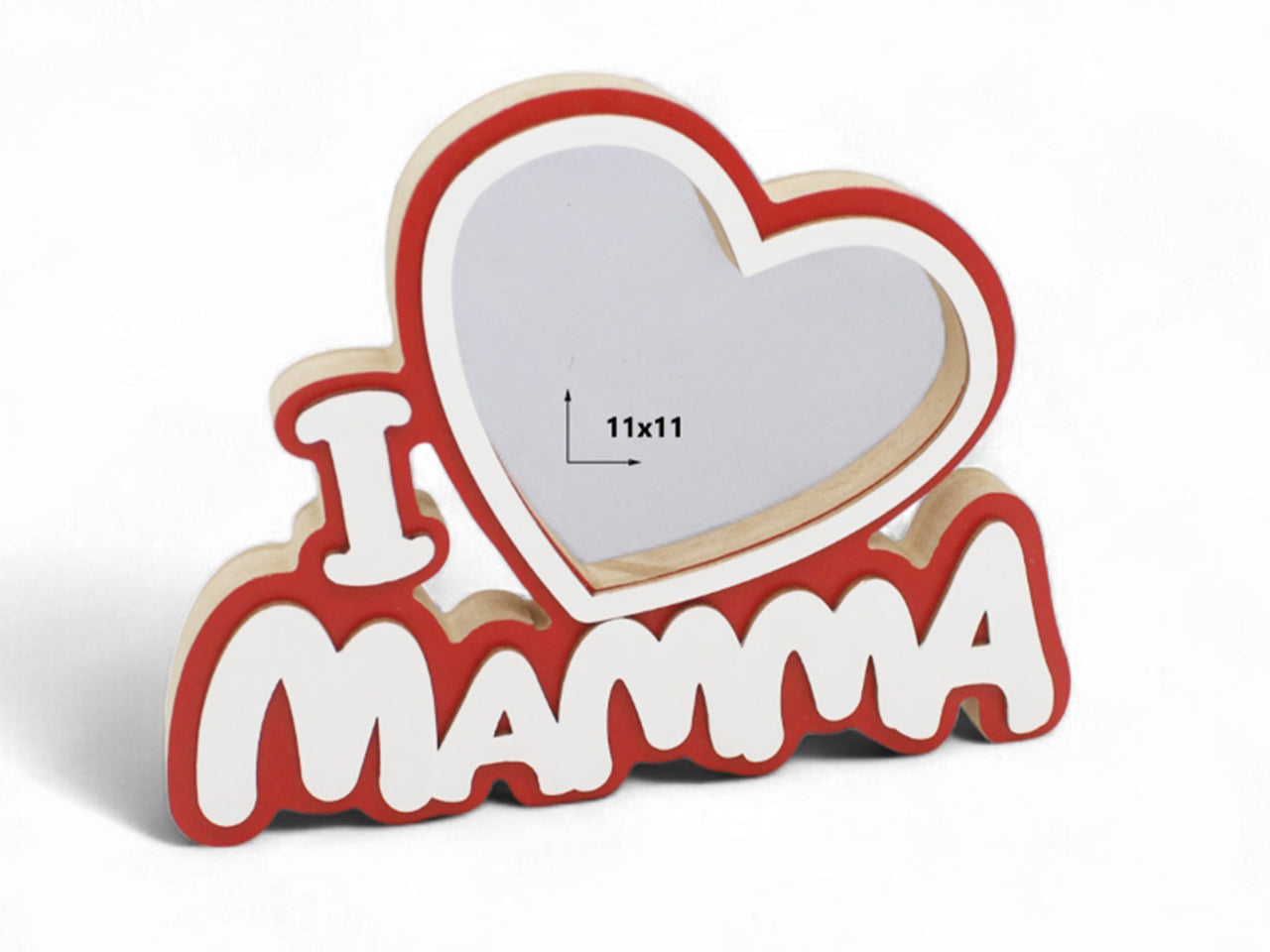 Portafoto in legno mamma 20x16cm