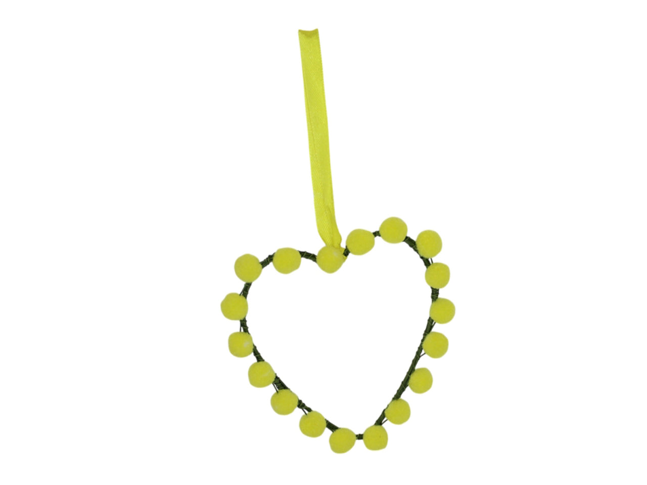 Cuore con mimose 12cm