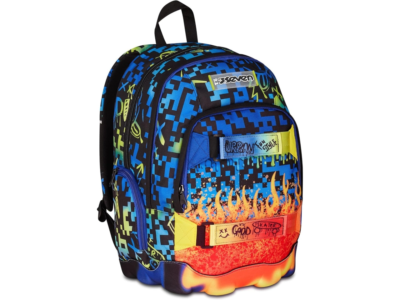 Zaino Dual Seven Scribbled Flame