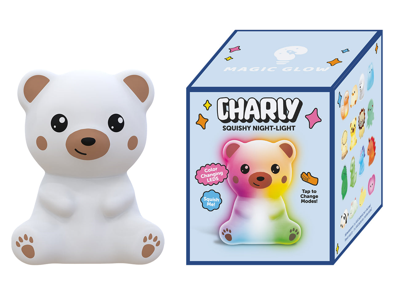 Charly quishy luce rgb color 11x13,7x10,2cm a batteria