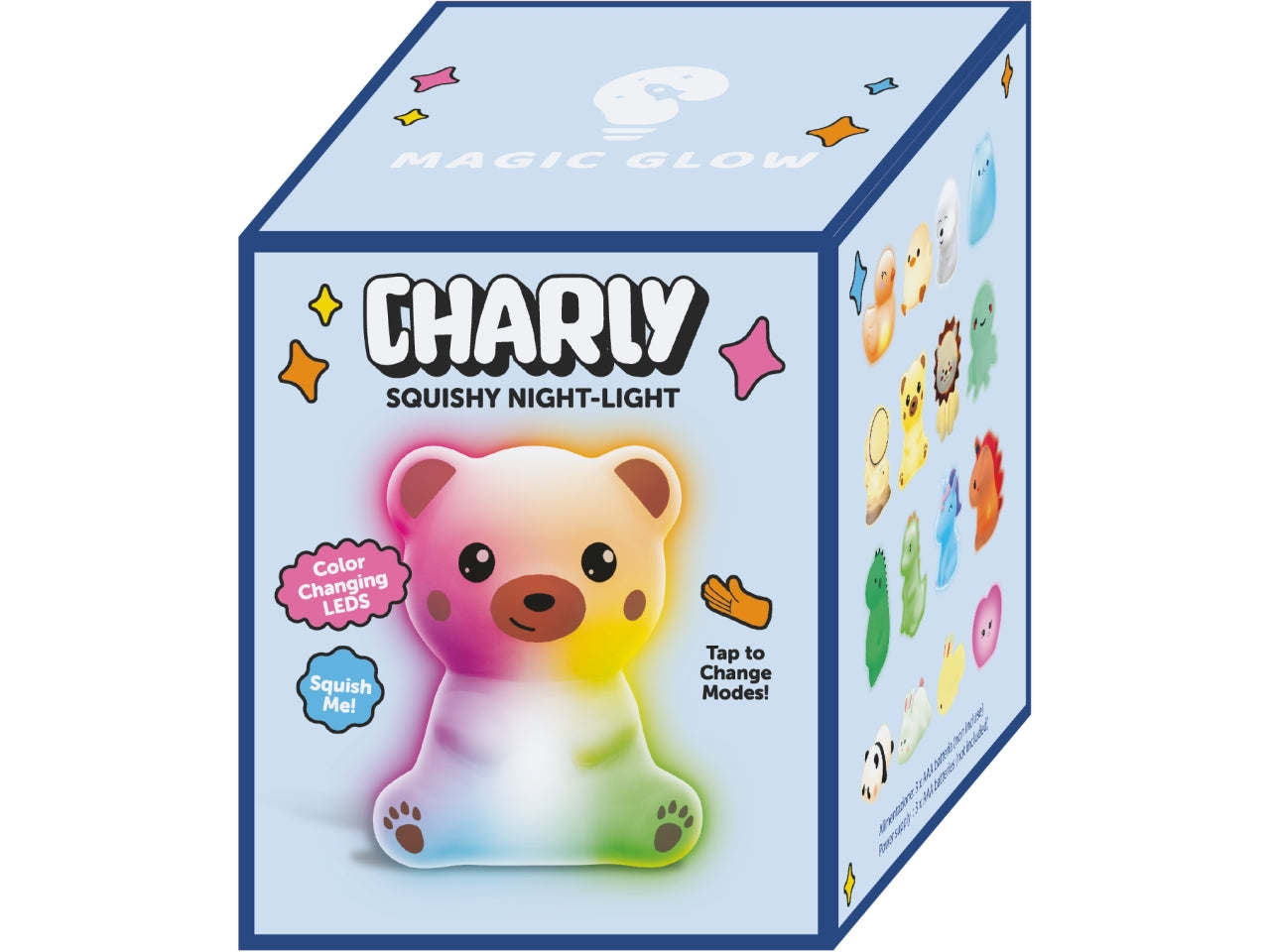 Charly quishy luce rgb color 11x13,7x10,2cm a batteria