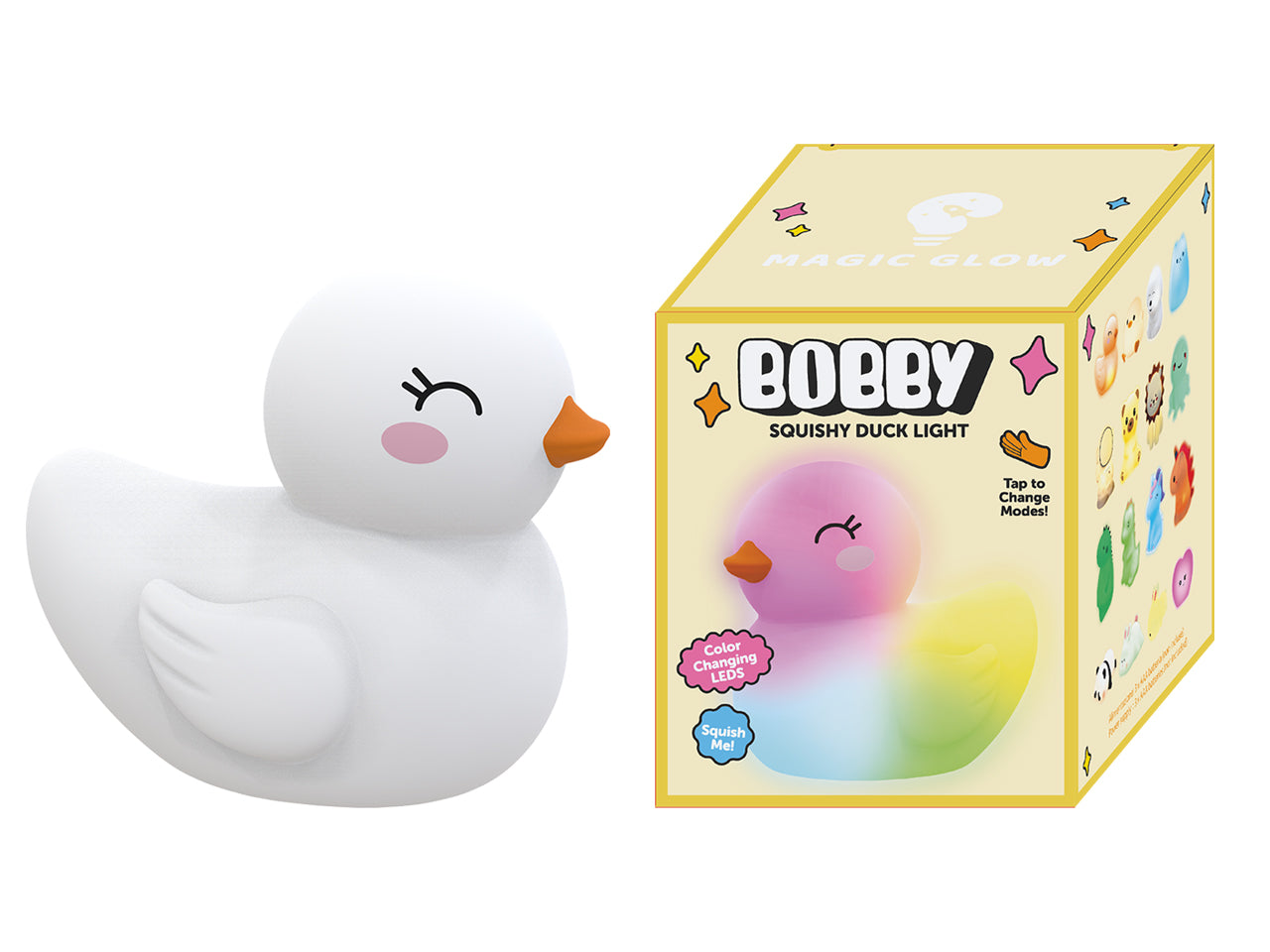 Bobby quishy luce rgb color 13,7x11,4x9,4cm a batteria