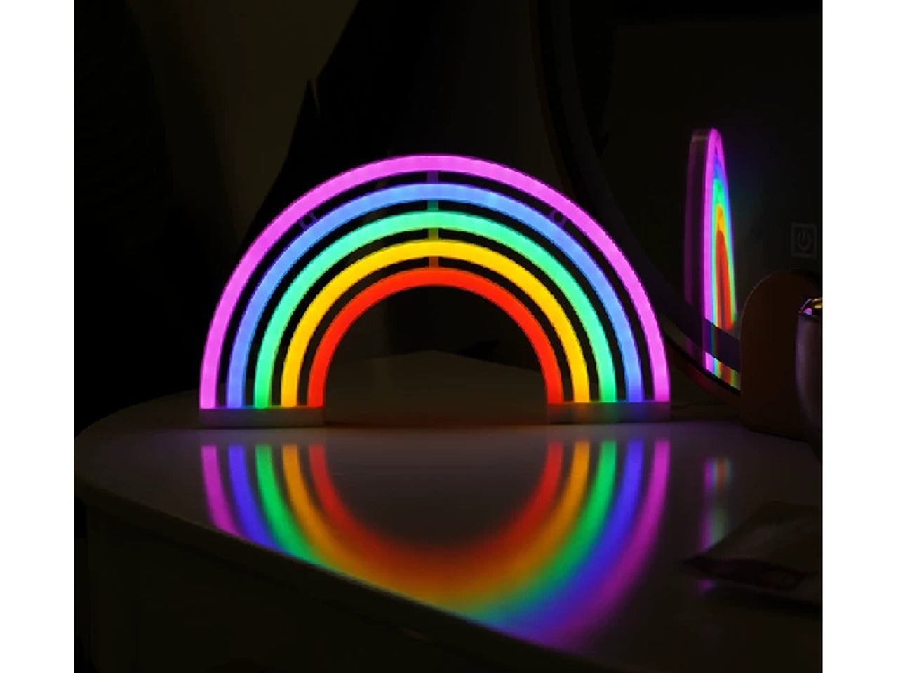 Rainbow shine wall luce led multicolor 14,22x20,32x5,08cm a batteria