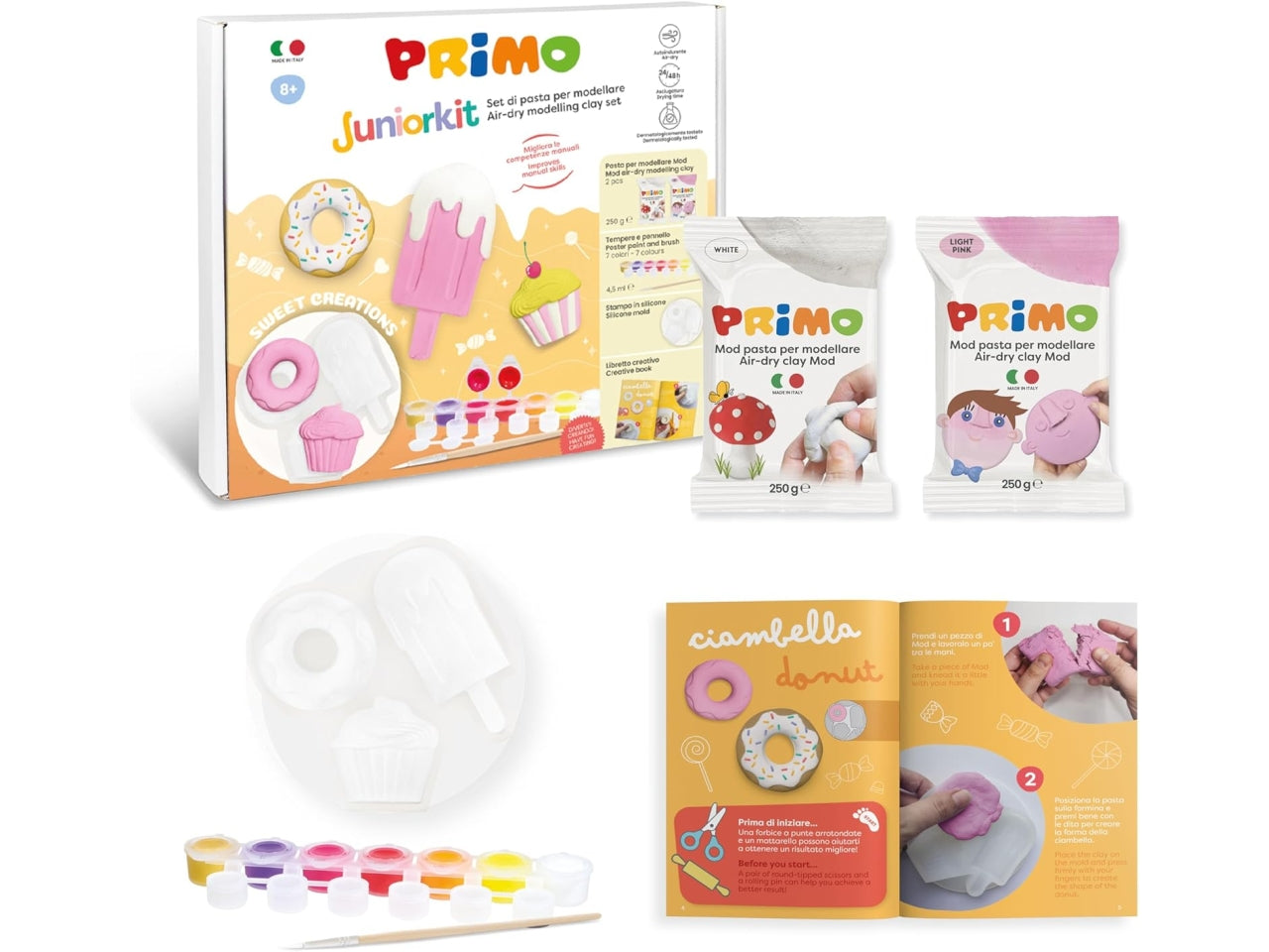 Primo Juniorkit pasta da modellare sweet creation