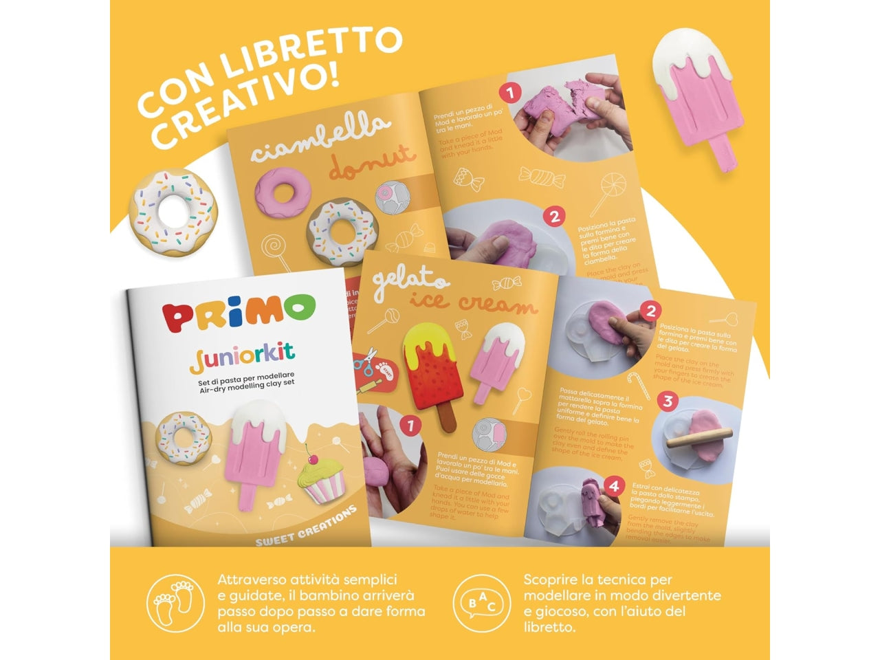 Primo Juniorkit pasta da modellare sweet creation