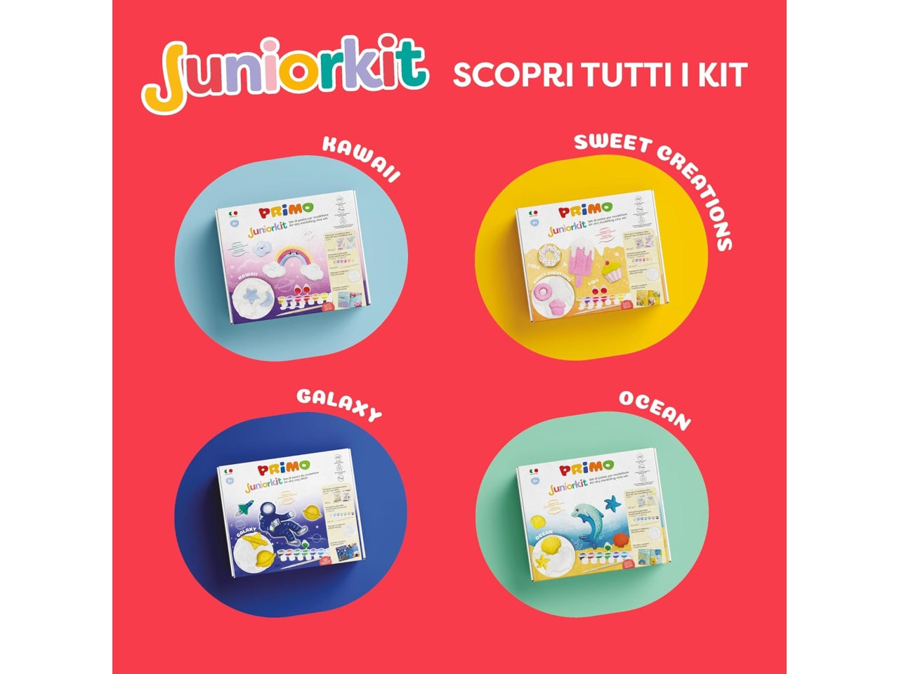Primo Juniorkit pasta da modellare sweet creation