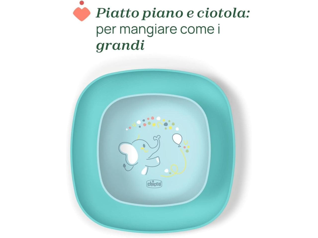 Set pappa 12 mesi di colore azzurro