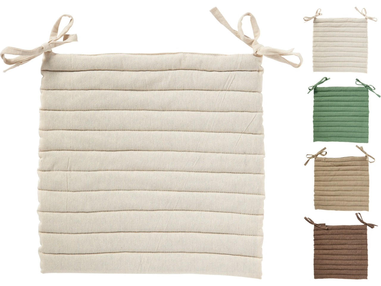 Cuscino per sedia 40x40cm in 4 colori assortiti