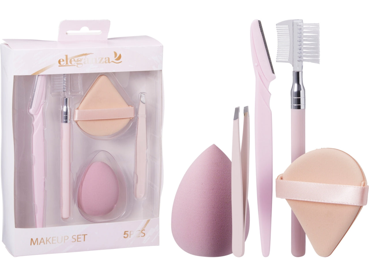 Set da trucco con 5 pezzi assortiti