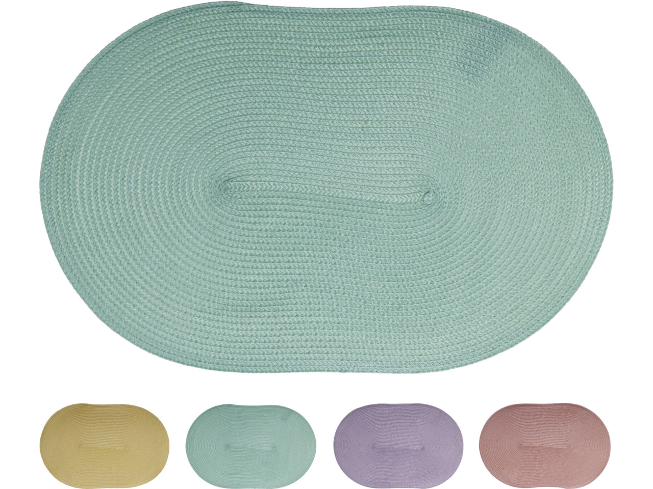 Tovaglietta ovale 44x29cm in 4 colori assortiti