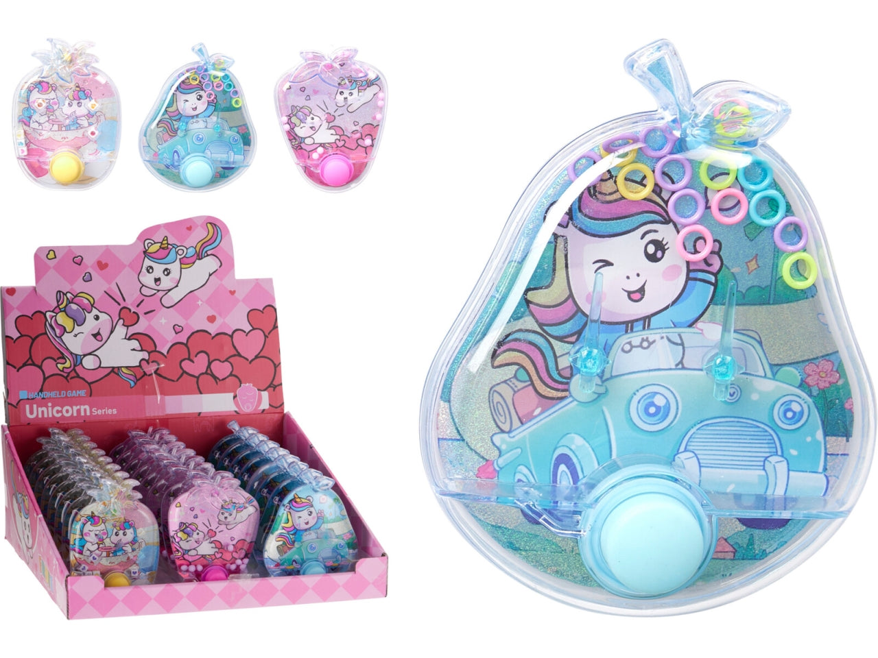 Gioco acquatico unicorno 11cm in 3 assortimenti