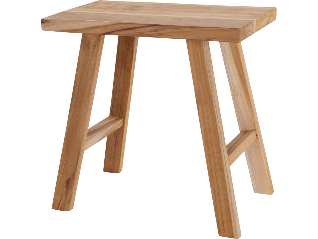 Sgabello in legno teak 40x25x40cm
